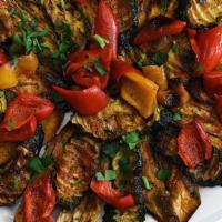 Hye Style Vegetables · Gluten-free, vegan. Grilled eggplant, squash, bell peppers.