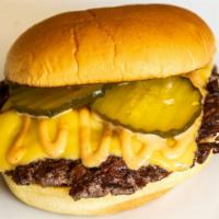 Cheeseburger · Toasted Martin's Potato Bun, Grass Fed Burger Patty with American Cheese.
Comes with; Grille...