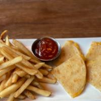 Kids' Quesadilla · Served with a choice of side and beverage.