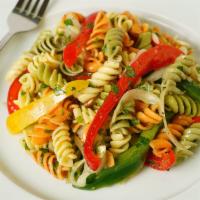 Antipasto Salad · Made fresh daily with collard pasta, with fresh sliced collard bell peppers, and onions with...