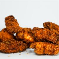 6 Crispy Boneless Wings · 6 Crispy boneless chicken wings tossed in 1 wing flavor and served with fresh carrot & celer...