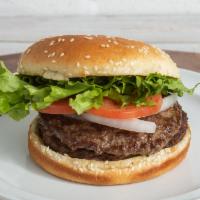 Light Hamburger · 1/4 pound sirloin patty grilled and seasoned, you can add any topping to make it perfect.