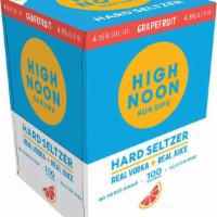 High Noon Hard Seltzer Grapefruit (12 Oz X 4 Ct) · A fan-favorite. Fizzy, citrusy, and slightly sassy, but so refreshing. Pair with your sparkl...
