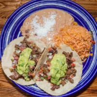 A Combination Of 3 · Choose 3 items:
Chile relleno, tamale, sope, cheese enchilada, quesadilla, chicken taquito, ...