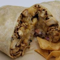 California Burrito · Choice of Protein, Fries, Shredded Cheese, Guacamole & Sour Cream