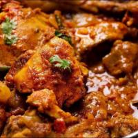 Chicken Dopiaza Lunch · Gluten-free. Tender pieces of boneless chicken breast cooked with onions and bell pepper. Al...