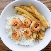Kids Grilled Shrimp Bowl · 5 Grilled Shrimp served over rice