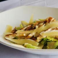 Caesar Salad · Crisp romaine, Parmesan cheese, croutons, tossed with our homemade caesar dressing.