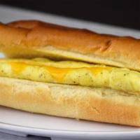 Egg & Cheese (Large) · Three farm fresh eggs with your choice of provolone or cheddar cheese.