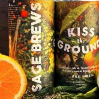 Kiss The Ground Farm House Ale · Tart, citrusy Farmhouse Ale made with orange peel, charred lemon and lemon verbena.*Contains...