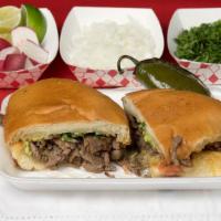 Tortas · mexican telera sandwich with choice of meat and ad ons.