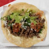 Quesadillas With Meat · flour tortilla with mozzarella cheese and choice of meat and ad ons.
