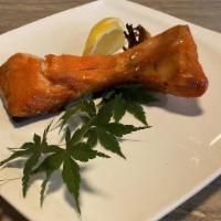 Salmon Kama · Grilled salmon collar with ponzu sauce