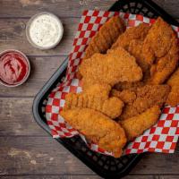 30 Strips · crispy breaded chicken tenders with your choice of sauce