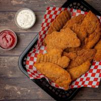 50 Strips · crispy breaded chicken tenders with your choice of sauce