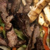 *Fajitas · Chicken, steak or 1/2 and 1/2. * 1. Our meats and seafood can be cooked to order. Consuming ...