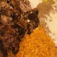 *Carnitas · Roasted pork. * 1. Our meats and seafood can be cooked to order. Consuming raw or undercooke...