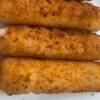 Mozzarella Sticks  · Breaded and battered mozzarella sticks served with house marinara and ranch.