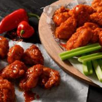 40 Boneless Wings · 40 Boneless chicken wings deep fried with our Fazoli's seasoning blend and tossed with your ...
