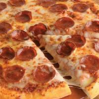 Whole Pepperoni Pizza · Topped with Fazoli's Pizza Sauce, Pepperoni and a blend of Mozzarella and Provolone Cheeses....