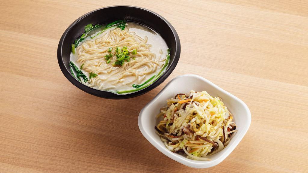 Mixed Vegetable Noodle Soup · Vegetable or pork bone broth.