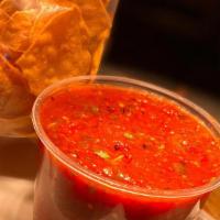 Chips & Salsa Combo · Our world famous fresh Salsa, 16 ounce, made in-house with fresh roasted roma tomatoes, toma...