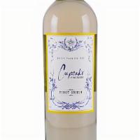Cupcake Pinot Grigio · California - this complex pinot grigio offers aromas of citrus and pear with a creamy pineap...