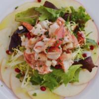 Maine Lobster Salad · golden delicious apples, mixed greens, citrus dressing, pomegranate seeds