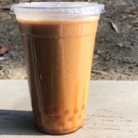 Home Brewed Assam Milk Tea · Made with real Assam black tea.
Sweetness not adjustable.(not too sweet)
Contains black suga...