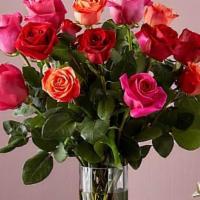 18 Mixed Rose Bouquet · Live happily with the Ever After Mixed Rose Bouquet. This arrangement features 18 roses in t...