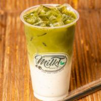 Lychee Matcha · ***Boba NOT included. Must select Boba as a topping to include***
Sweet lychee-milk topped w...