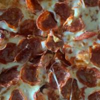 Pepperoni Pizza · Handmade Dough | Housemade Marinara Sauce | Shredded Mozzarella | Sliced Pepperoni