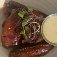Barbecue Chicken Wings · Pound of Chicken Wings Baked Then Fried To Perfection | Tossed in our Homemade Barbecue Sauc...