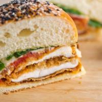 Toasty Chicken Parmesan Sub Sandwich · Perfectly toasted Italian bread, chicken breast, our signature sauce, smoked provolone chees...