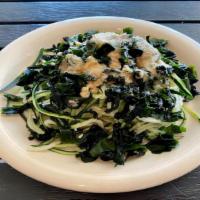 Seaweed Salad · Shredded cucumber, seaweed and ginger dressing