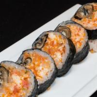 Grabber · Spicy tuna, scallion, scallop, crab, shitake mushroom, smelt egg