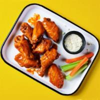 Even Bigger Better Buffalo Wings · A hefty portion (15 count) of our big, juicy, meaty, tender and saucy buffalo wings, served ...