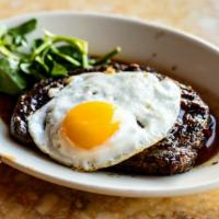 T-Bone Steak & Eggs · Fresh customer's choice of egg style with cooked juicy slices T-Bone steak