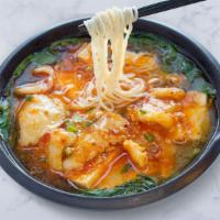 Spicy Fish W/ Tofu Noodle Soup · Spicy.