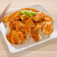 Spicy (Fish/Beef) With Tofu On Rice · Hot and spicy.
