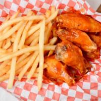 Hot Wings · Choice of size with carrot, celery and ranch.