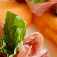 Prosciutto & Melone · Thinly sliced parma prosciutto with cantaloupe melon.
