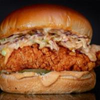 The Original Sam'S Crispy Chicken Sandwich · Southern fried and hand breaded chicken breast seasoned in our signature Sam's New Orleans s...