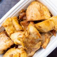 Adobo Chicken · All meat, braised in garlicky, peppercorns, vinegar, soy sauce.