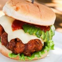 The Villager (Veggie · Crispy cauliflower tossed in habanero ketchup, house spread, avocado, white american cheese,...