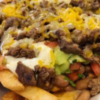 Kilo King Fries · Meat of your choice (asada, pastor or chicken).