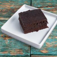 Edgy Fudgy Brownie Bars · Double fudge chocolate brownie with chocolate chips.