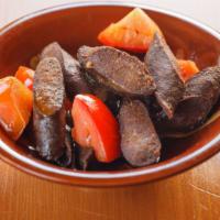 Sugok (Armenian Sausage) · Ground beef sausage seasoned with hot spices, naturally dried and pan fried.