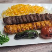 #3 Mix Lule Kebab Plate · Seasoned mix of ground chicken and ground beef/lamb grilled on open flame.
Comes with grille...