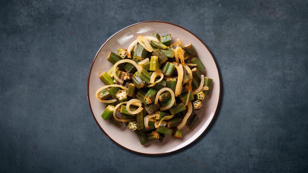 Original Okra · Finely cut okra cooked with tomato, onion and spices in an authentic style.